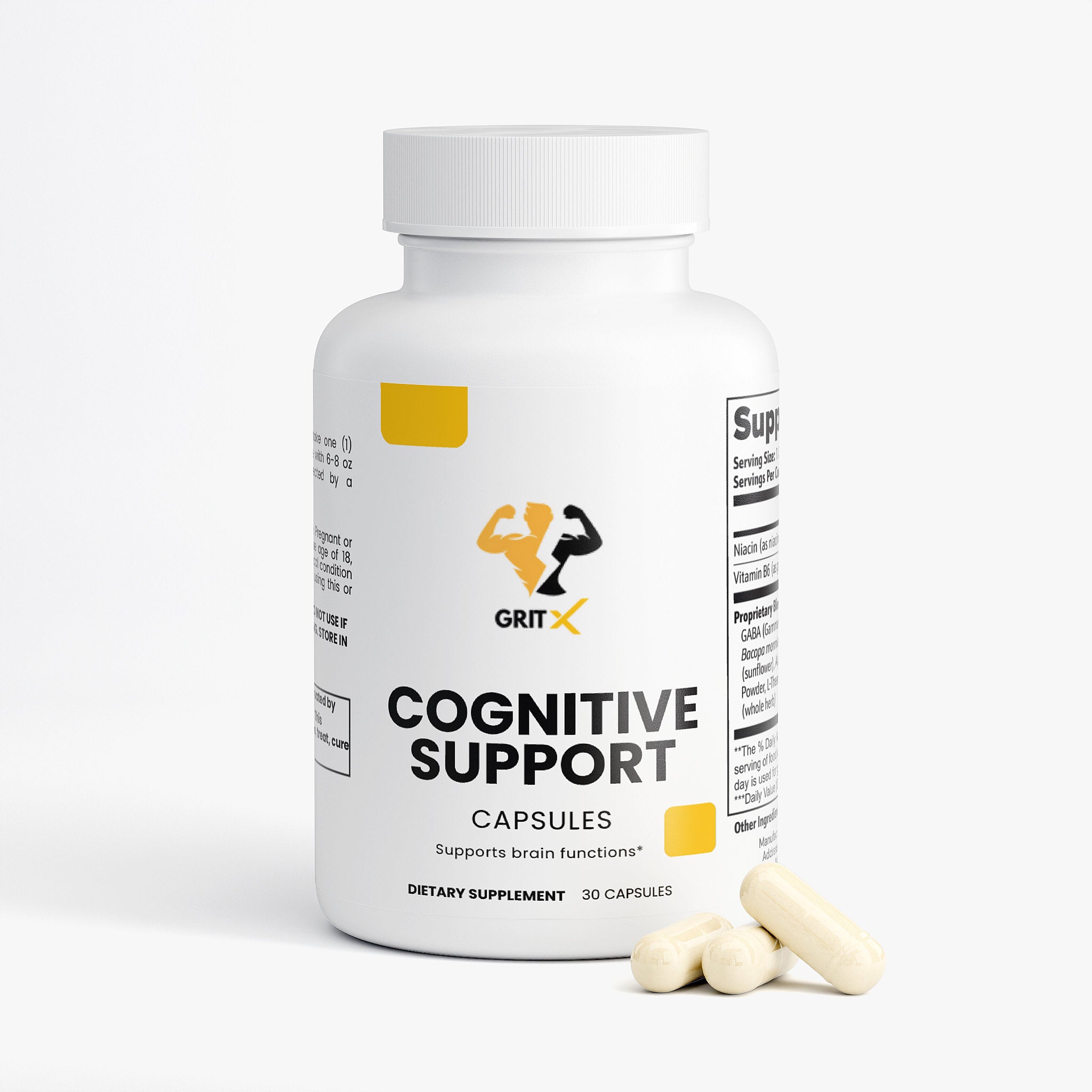 Cognitive Support Formula – GABA, L-Tyrosine & Huperzine A for Focus & Clarity