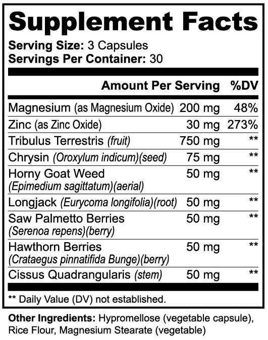 Men’s Vitality & Wellness Complex – Energy, Muscle, Heart & Libido Support