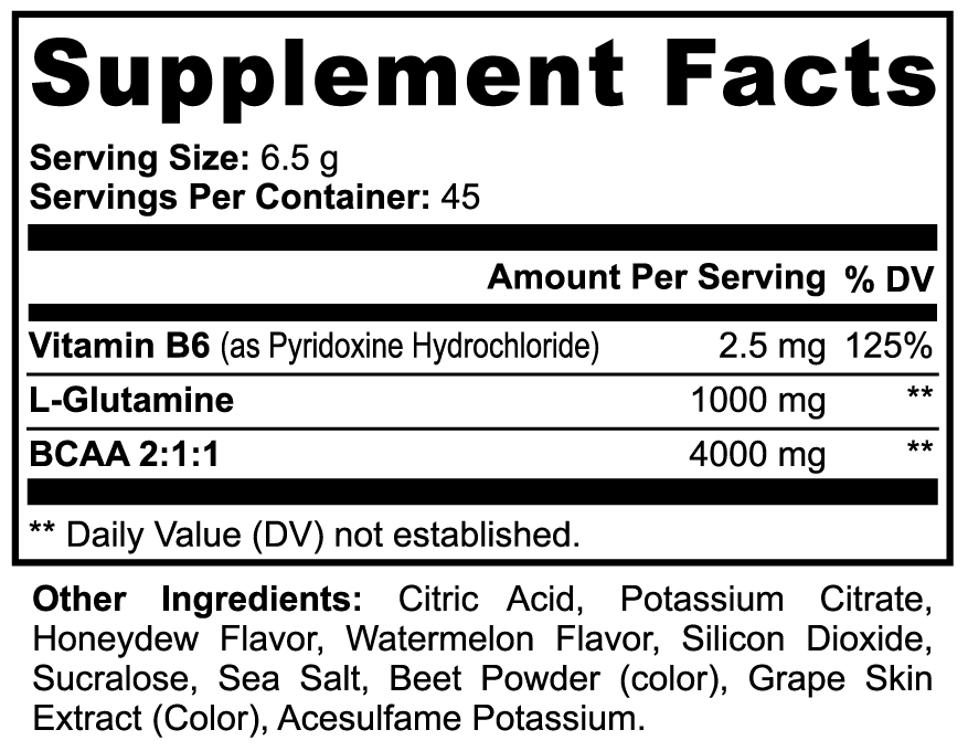BCAA + Glutamine Powder – Muscle Recovery, Lean Growth & Workout Performance