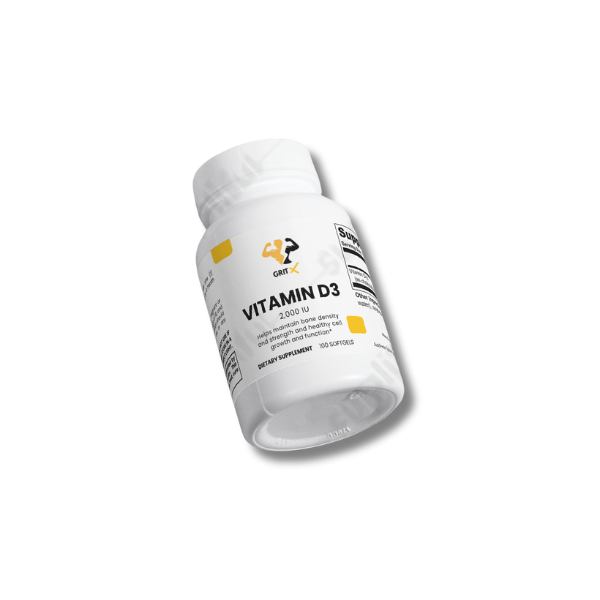 Vitamin D3 Softgels (100 Count) – Bone & Teeth Health, Muscle Function & Energy Support