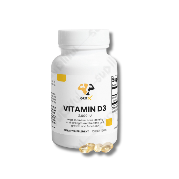 Vitamin D3 Softgels (100 Count) – Bone & Teeth Health, Muscle Function & Energy Support