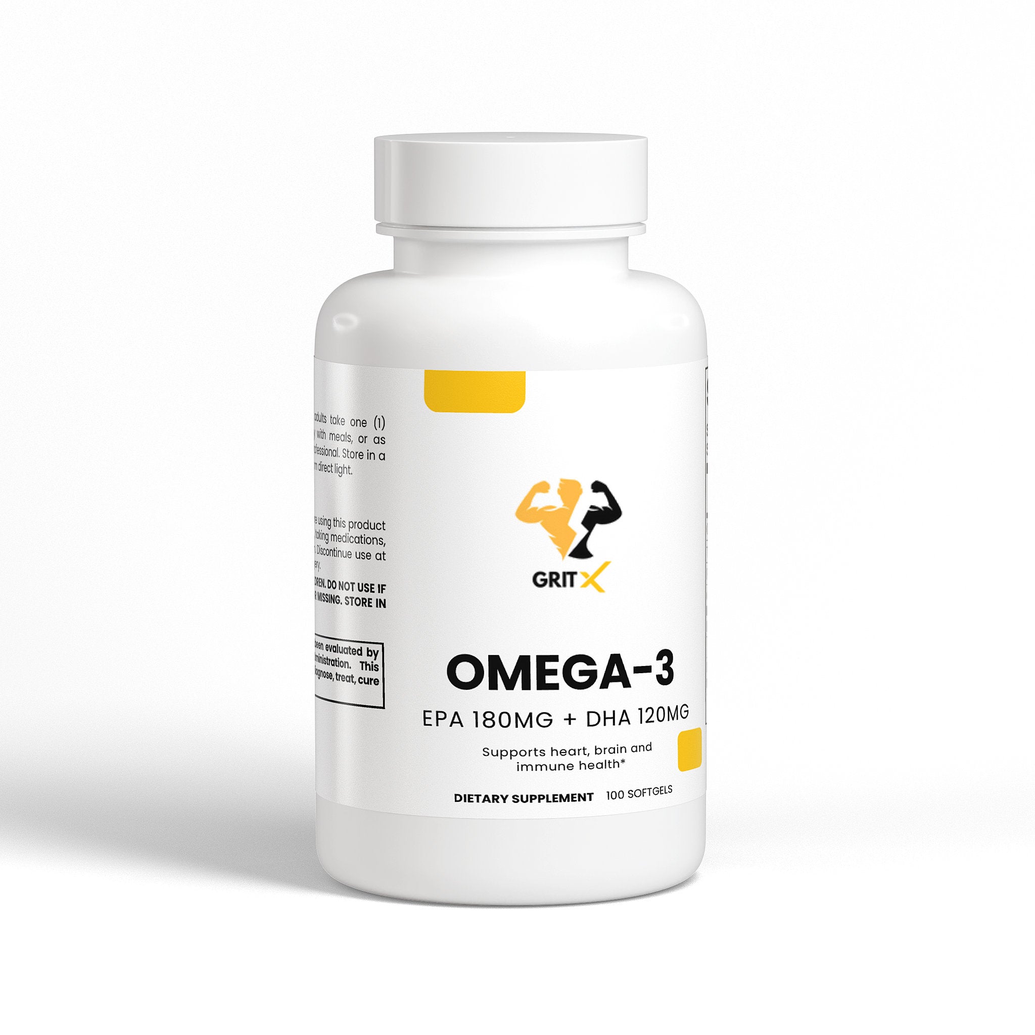 Omega-3 Fish Oil – 180mg EPA + 120mg DHA | Heart, Brain & Vision Support