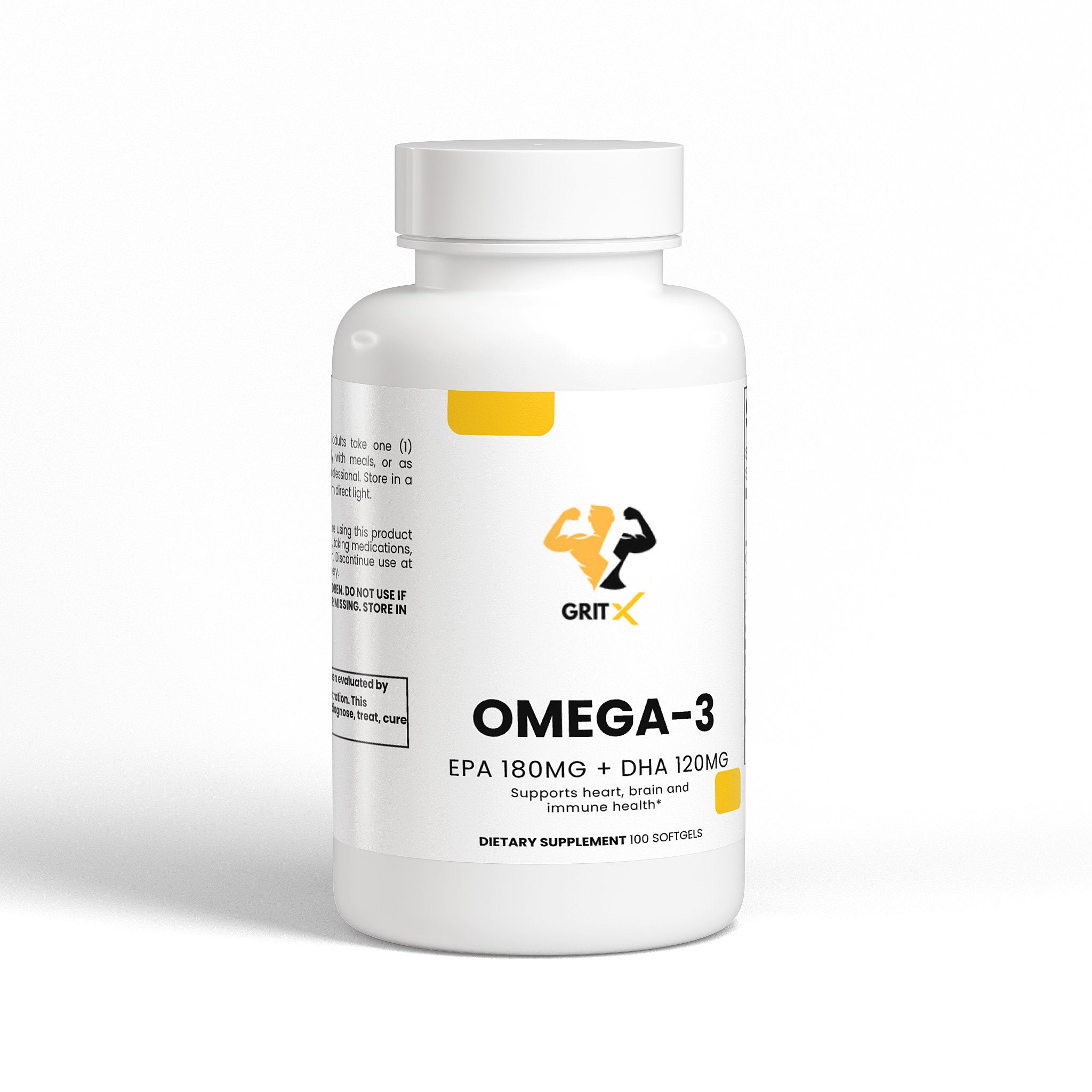 Omega-3 Fish Oil – 180mg EPA + 120mg DHA | Heart, Brain & Vision Support