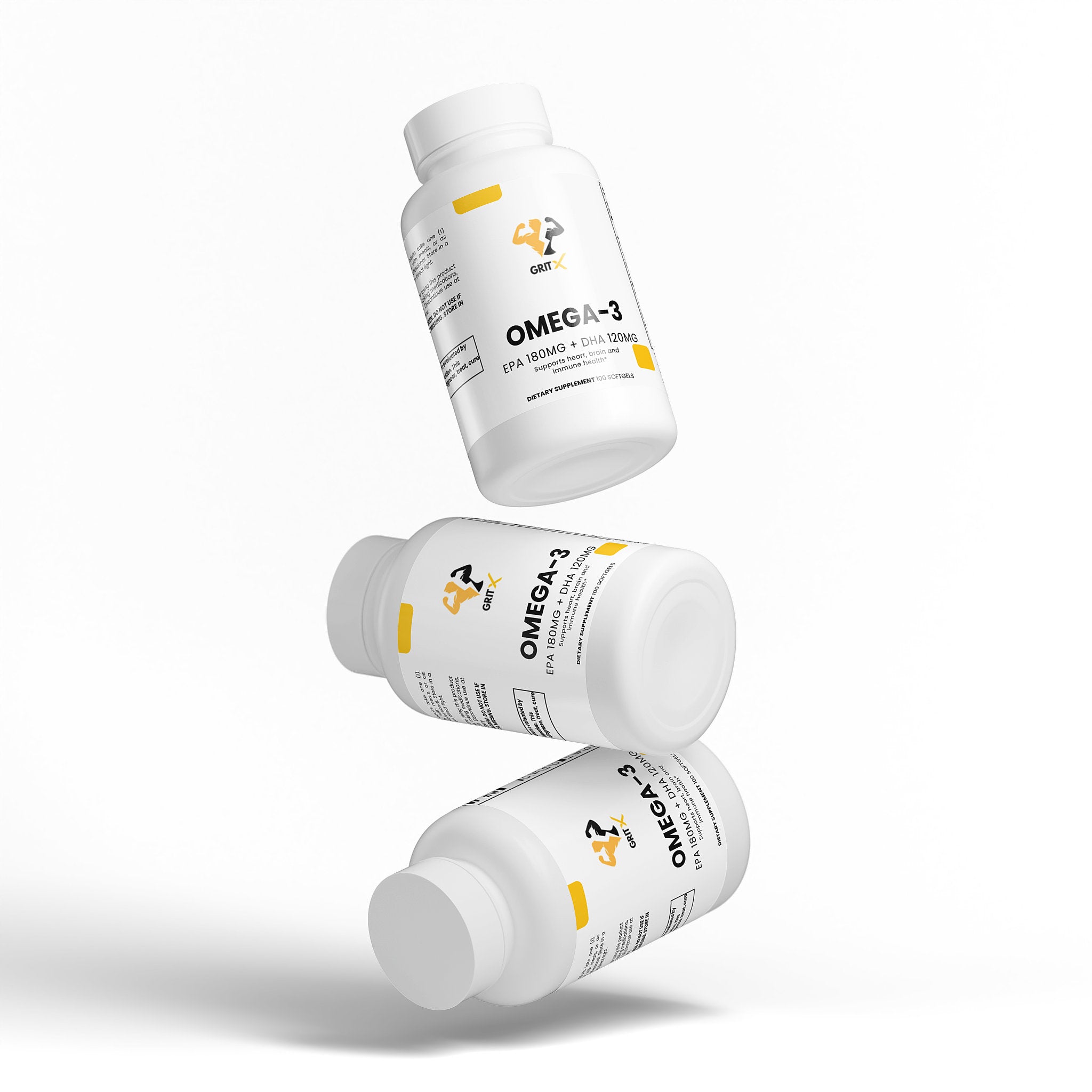 Omega-3 Fish Oil – 180mg EPA + 120mg DHA | Heart, Brain & Vision Support
