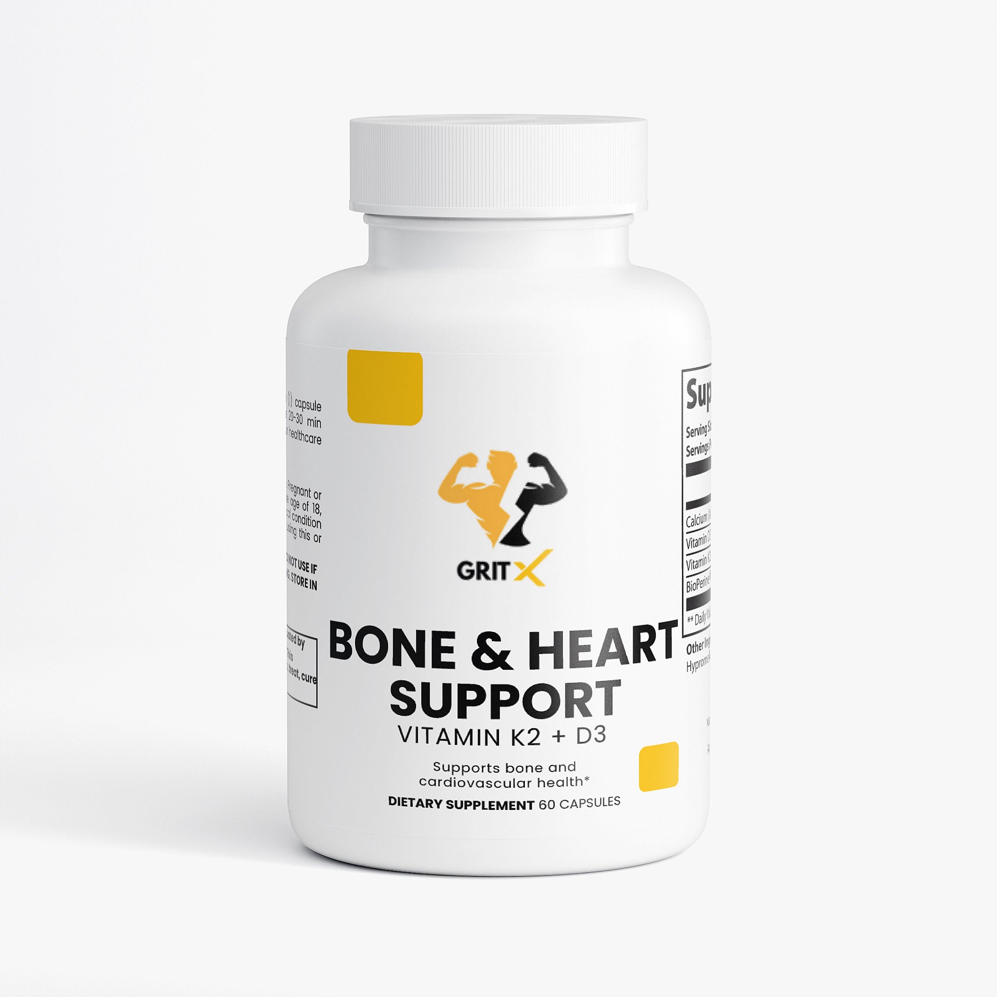 Vitamin D3 + K2 with Calcium – Bone Strength, Heart & Immune Support