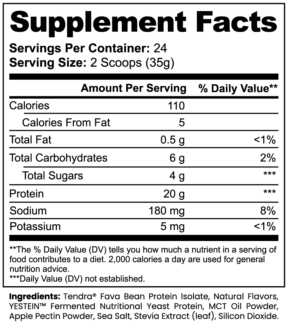 Vanilla & Chocolate Plant Protein – Low-Calorie, Allergen-Friendly, Weight Management Support